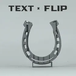 Text Flip - Lucky Horseshoe