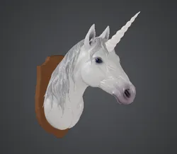 Unicorn Head Taxidermy