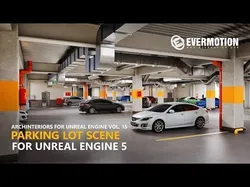 Archinteriors for UE vol 15 - parking lot scene 3D model