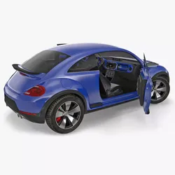 Compact Car Generic Rigged 3D model