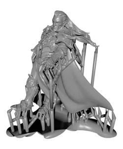 Fallen Paladin - With Free Dragon Warhammer - 5e DnD Inspired for RPG and Wargamers