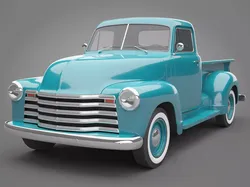 Generic Old Pickup Truck 01 3D model