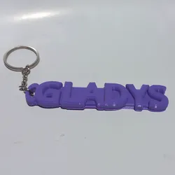 Jewelry & Accessories STL indir - Sleutelhanger met naam Gladys - Nina Ponce 3D