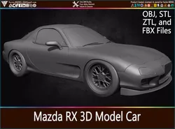 Mazda 3D Model Car Low-poly 3D model
