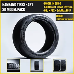 NANKANG TIRES - AR1  Low-poly 3D model