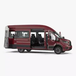 Passenger Van Generic 2020 Rigged 3D model