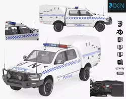 Police Paddy Wagon Dodge RAM 1500 With Interior 3D model