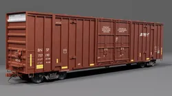 Railway BNSF Box Car 3D model