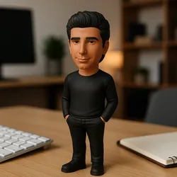 Ross-Inspired Stylized Figurine