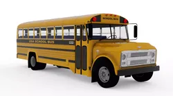 School Bus Superior C50 3D model