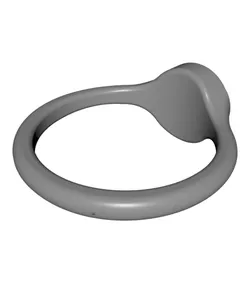 Small Round Blank Signet Ring