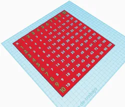 Stationery & Learning Tools STL Download - Tabla Pitagoricaby Nina Ponce 3D