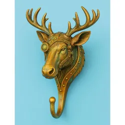 Steampunk Deer/Moose Wall Hook (High-Detail)