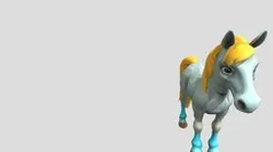 stylized horse 3d