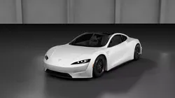 Tesla Roadster 2020 White  3D model