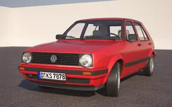 Volkswagen Golf 2 3D model