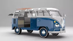 Volkswagen T1 With Full Interior 3D model