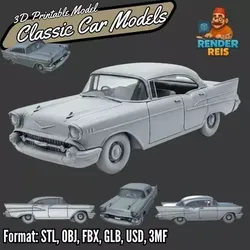 1957 Chevrolet Bel Air  The Iconic Rockn Roll Classic Car 3D print model