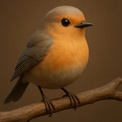 3D Realistic Bird on Branch