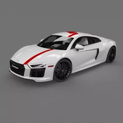 Audi R8 Coupe 2018 Model 3D model