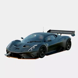 Brabham BT62 2018 Road Legal Version Low-poly 3D model