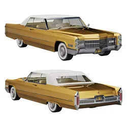 Cadillac coupe de ville convertible 1966 3D model