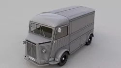 CITROEN H TYPE FOURGON VAN 1948 3D model