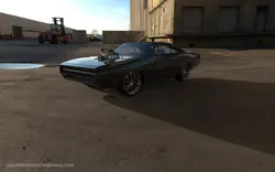 Dodge Charger RT 1970 Super Charger Low-poly 3D model