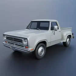 Dodge Pickup D100 1972 3D print model