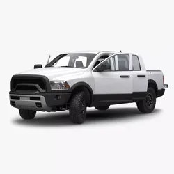 Generic Pickup 2 Rigged 3D model