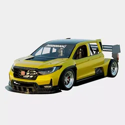 Honda Hoonigan IndyTruck 2022 Based on Honda Ridgeline 2017 Low-poly 3D model