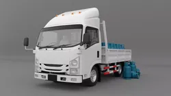 ISUZU NLR130 Gas Tank Low-poly 3D model