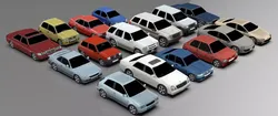 Low-Poly cars Low-poly 3D model
