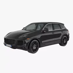Luxury Crossover Generic Rigged 3D model