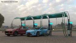 Luxury Vehicles on Car Wash with Vacuum Cleaner 3D model
