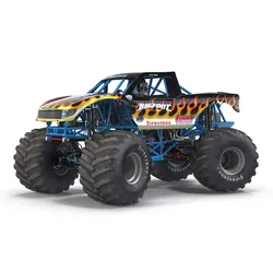 Monster Truck Bigfoot Rigged 3D model