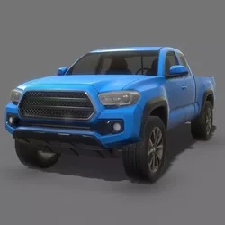 Pick-up Truck Game Ready Low-poly 3D model
