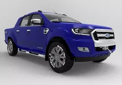 Ranger Limited 2016 Doble cabina interior 3D model