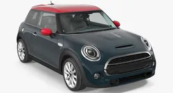Small Economy Three Door Generic Car 3D model