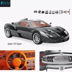 Sports Racing Car Spyker C12 Zagato 3D model