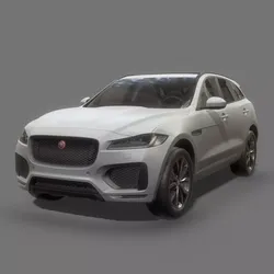Suv Car Game Ready Low-poly 3D model