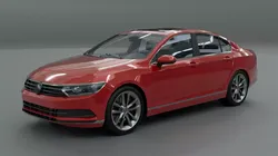Volkswagen Passat B8 - Low Poly - Game Ready Low-poly 3D model