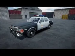 80s Police car unity asset Low-poly 3D model