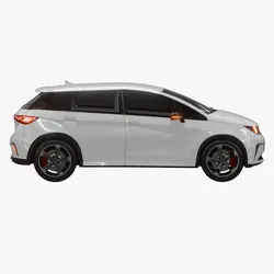 BYD Dolphin Low-poly 3D model