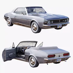 Chevrolet camaro 1967 convertible 3D model