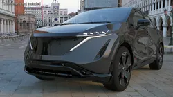 Concept Black Electric SUV Lights On Rigged for Cinema 4D 3D model