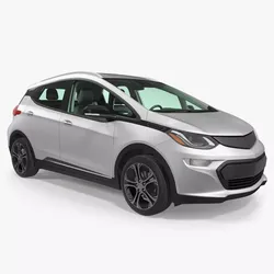 Electric Family Vehicle 2018 Generic Rigged 3D model
