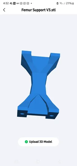 Fișiere pentru imprimante 3D | Fișier 3MF | femur support