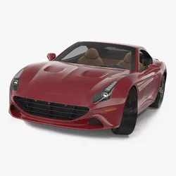 Generic Grand Touring Sports Car Rigged 3D model