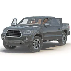 Generic Pickup Rigged 3D model